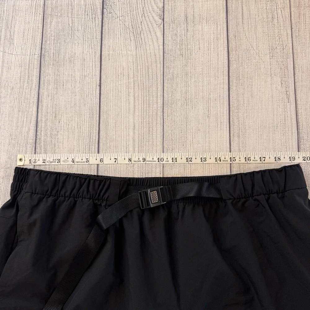 Adidas Black Hiking Trail Shorts Belted Zip Pocket Men's 2XL Lightweight